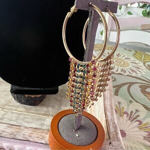 Gold Tone Hoop Earrings